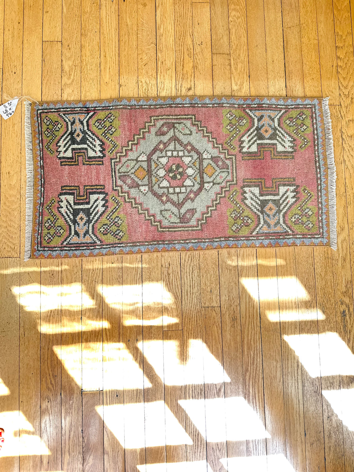 Vintage Turkish Oushak Rug - Red Multi