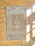 Vintage Turkish Oushak Rug - Neutral & Rust