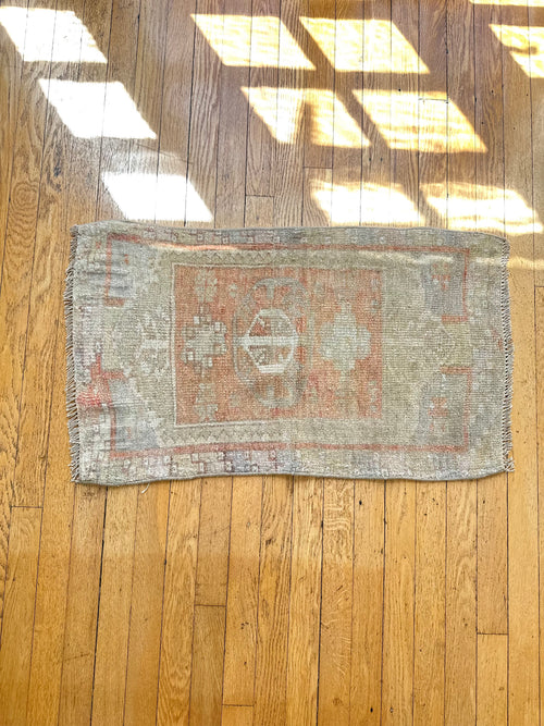 Vintage Turkish Oushak Rug - Neutral & Rust